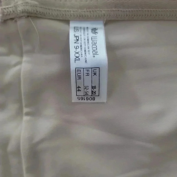 Wacoal Women's Thigh Slimmer Beige Briefs 806165 Mid Length Size 2X Firm Control - Picture 4 of 4